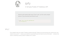 Desktop Screenshot of ipify.org