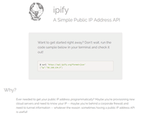 Tablet Screenshot of ipify.org